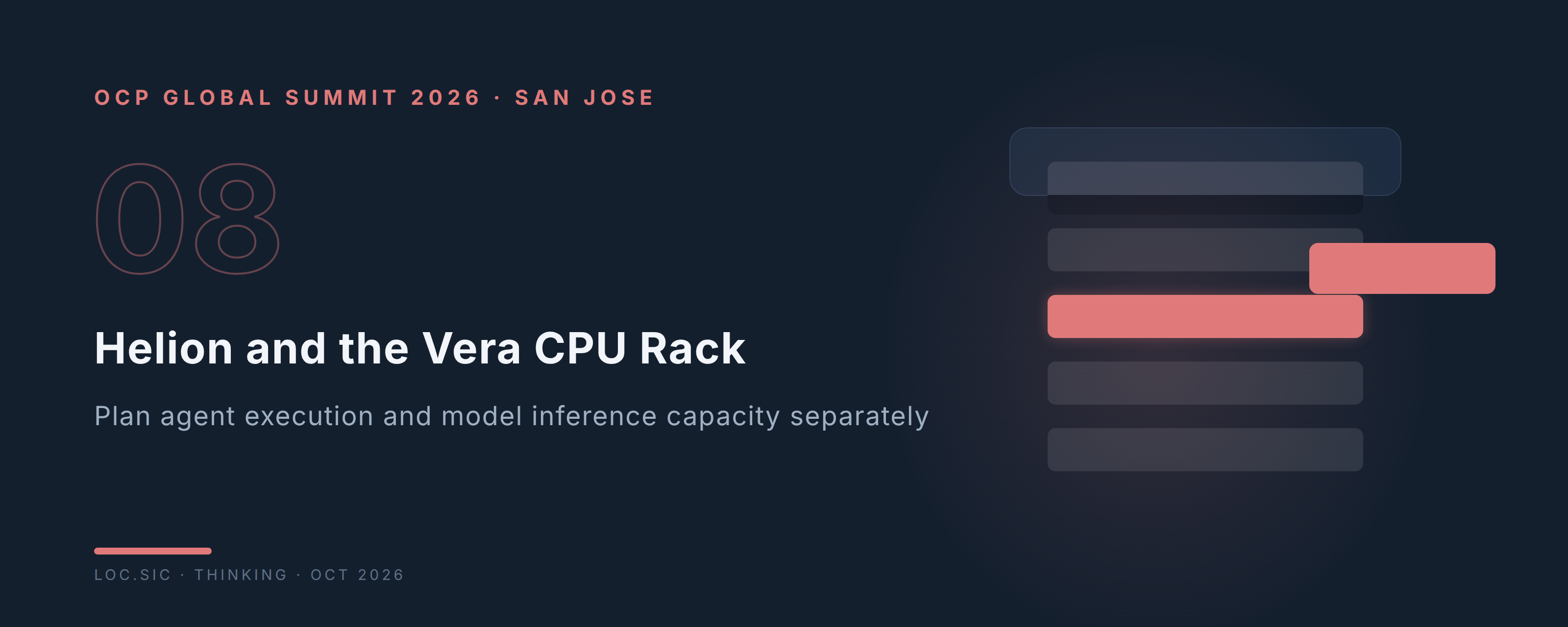 Site cover: OCP 2026: Helion and the Vera CPU Rack — Plan Agent Execution and Model Inference Capacity Separately