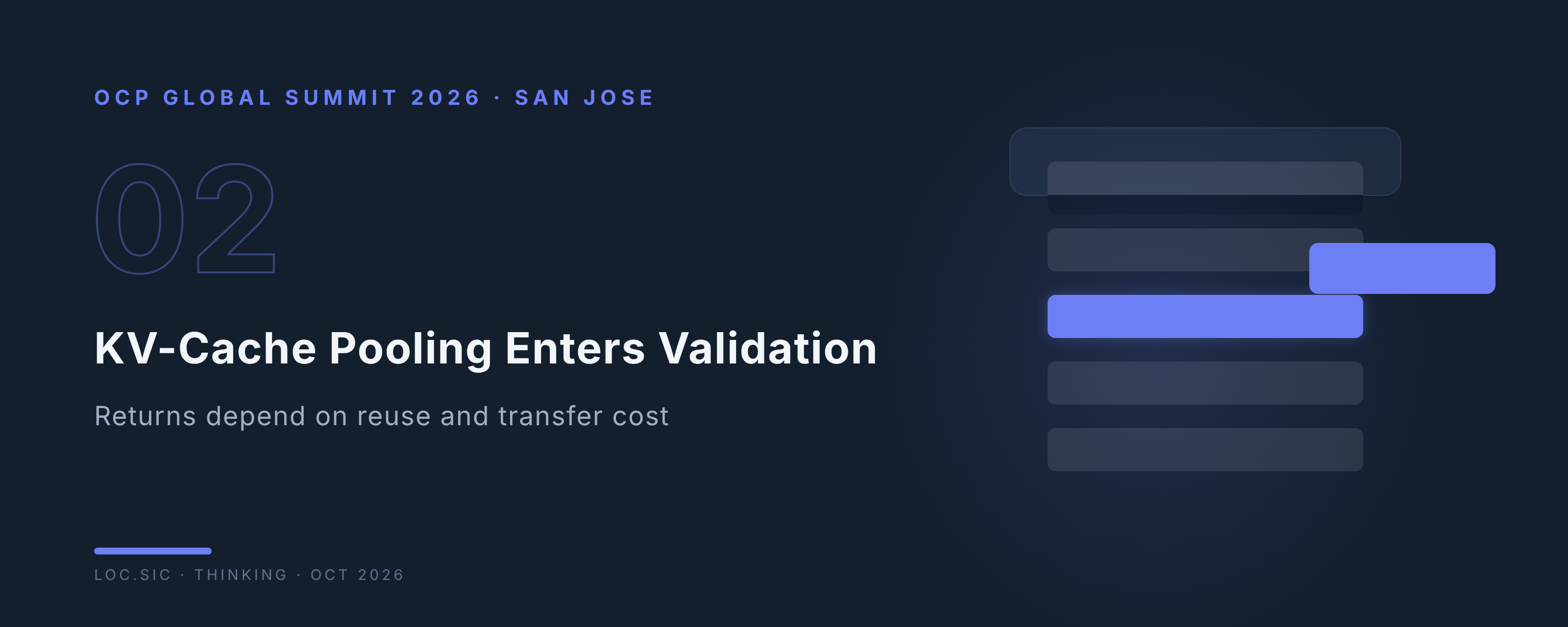 Site cover: OCP 2026: KV-Cache Pooling Enters Validation — Returns Depend on Reuse and Transfer Cost