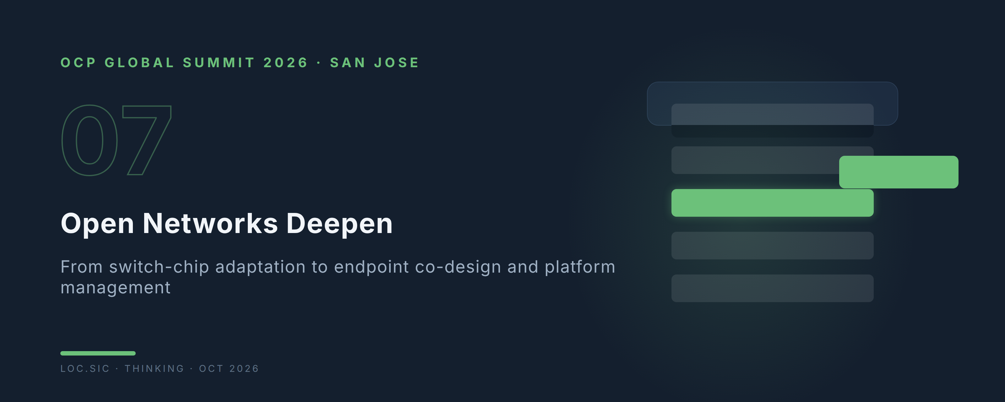 Site cover: OCP 2026: Open Networks Deepen — From Switch-Chip Adaptation to Endpoint Co-Design and Platform Management