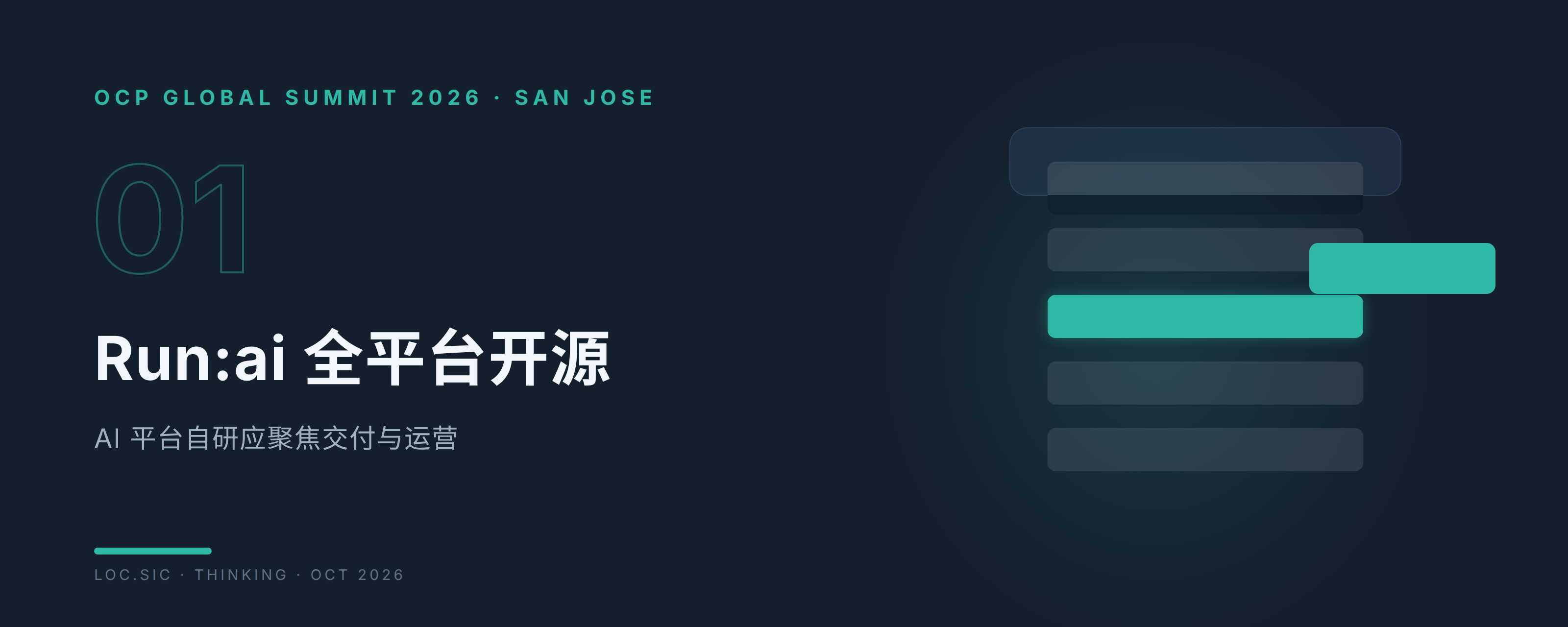 OCP 2026 Run:ai 全平台开源:AI 平台自研应聚焦交付与运营:主站封面