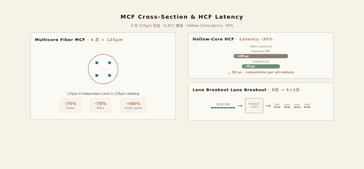 MCF cross-section and HCF latency comparison