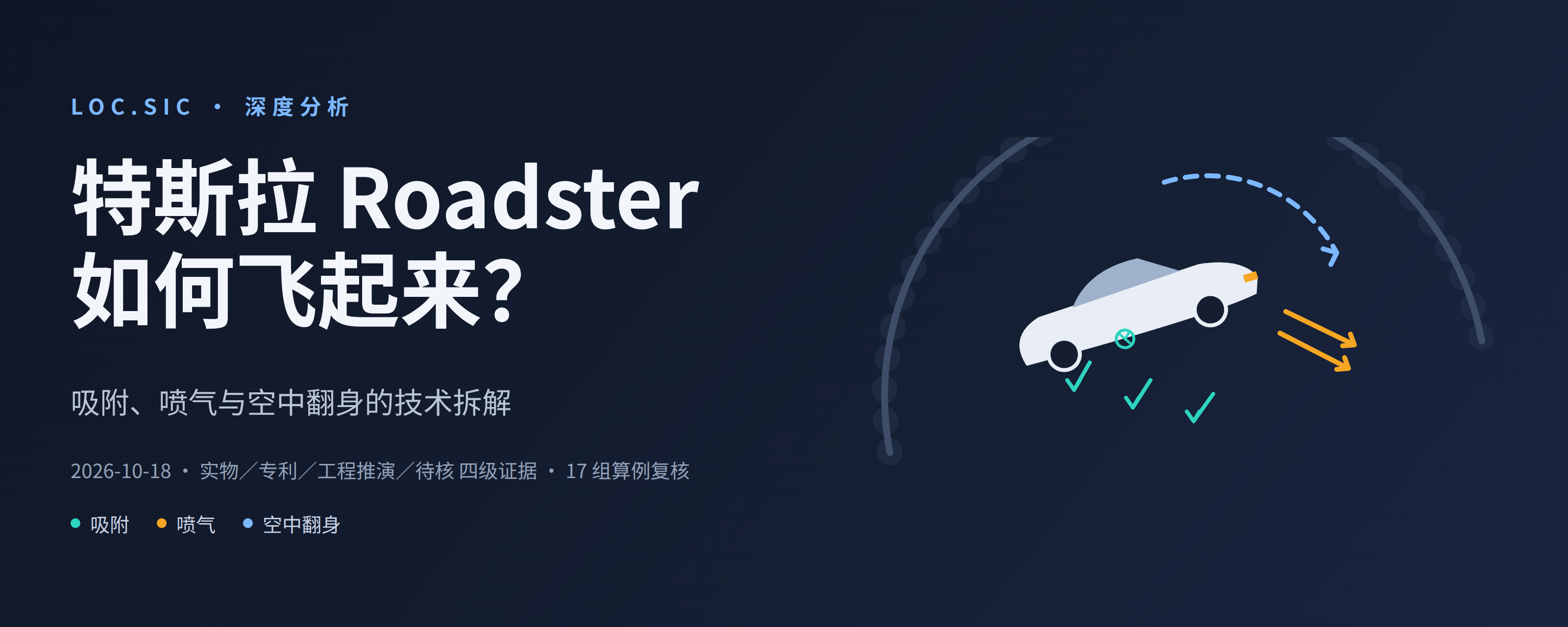 特斯拉 Roadster 如何飞起来？吸附、喷气与空中翻身的技术拆解：主站封面