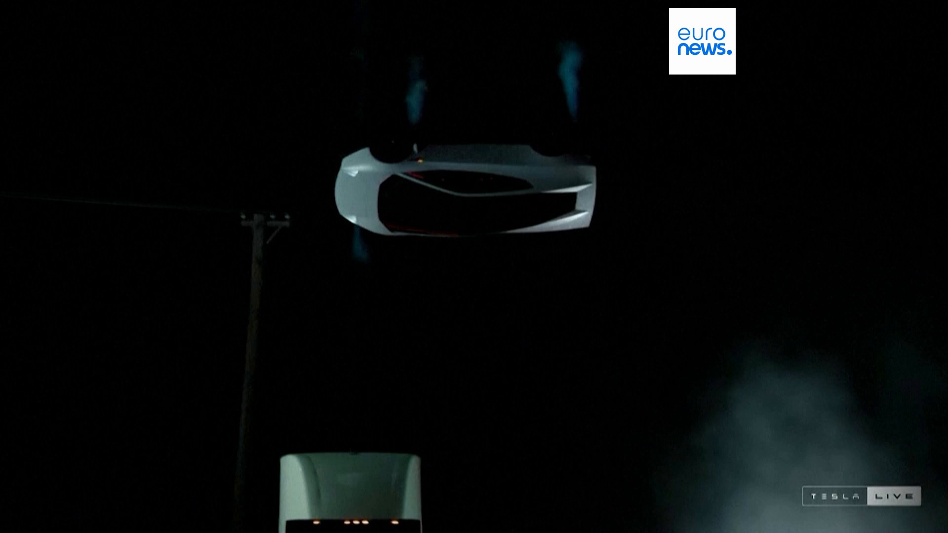 Demonstration image C  Airborne roll, roof toward the camera